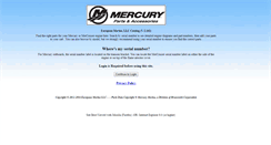 Desktop Screenshot of mercurypartsonline.net